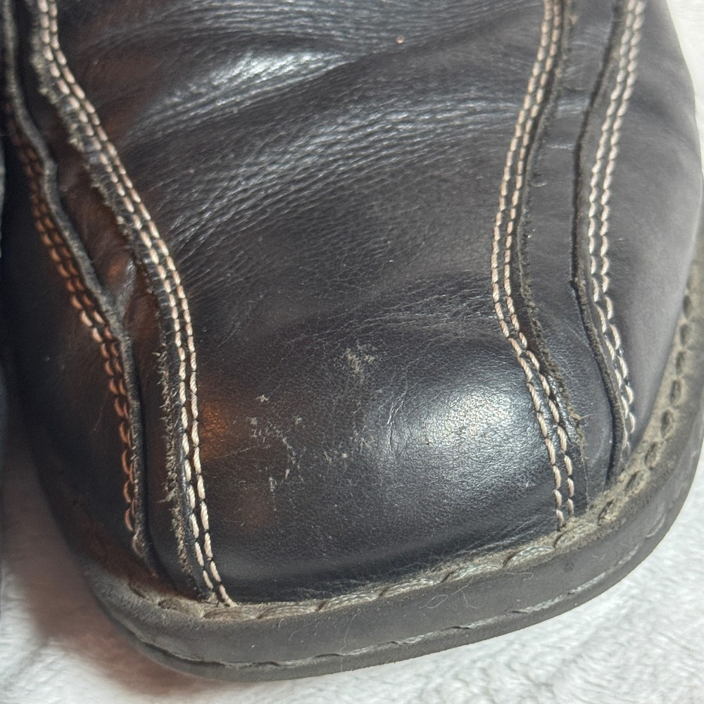 Dockers Leather Trustee Oxford Style Tie Dress Shoe Black Men's 11M Stitching - Picture 4 of 10